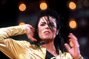 Michael Jackson performing on his Dangerous tour in Norway. July 1992 Michael Jackson performing on his Dangerous tour in Norway. July 1992