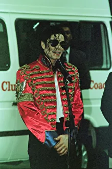 Michael Jackson seen here after perforiming on stage at Sheffield 10th July 1997 Michael Jackson seen here after perforiming on stage at Sheffield 10th July 1997