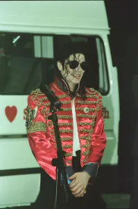 Michael Jackson seen here after perforiming on stage at Sheffield 10th July 1997 Michael Jackson seen here after perforiming on stage at Sheffield 10th July 1997