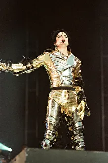 Michael Jackson seen here on stage at Sheffield 10th July 1997 Michael Jackson seen here on stage at Sheffield 10th July 1997