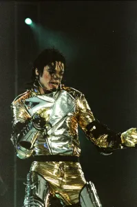 Michael Jackson seen here on stage in Sheffield. July 1997 Michael Jackson seen here on stage in Sheffield. July 1997