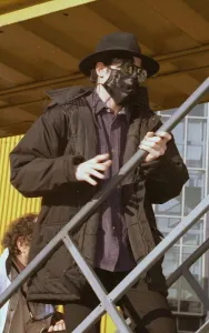 Michael Jackson singer boarding Concorde at Heathrow airport in London on his way home to Michael Jackson singer boarding Concorde at Heathrow airport in London on his way home to