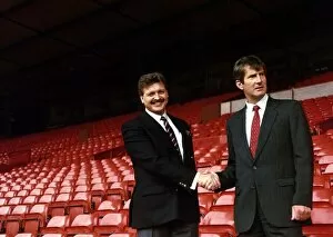 00236 Collection: Michael Knighton businessman with Martin Edwards, Chief Executive of Manchester United