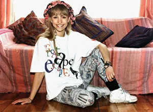 Michaela Strachan Childrens TV Presenter supporting the charity The Great Ape Escape Michaela Strachan Childrens TV Presenter supporting the charity The Great Ape Escape