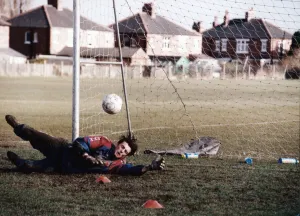 Middlesbrough goal keeper Ben Roberts seen here in training. Circa 1995 Middlesbrough goal keeper Ben Roberts seen here in training. Circa 1995
