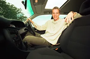 Middlesbrough's Jan Aage Fjortoft in his Audi estate car. 19th September 1995 Middlesbrough's Jan Aage Fjortoft in his Audi estate car. 19th September 1995