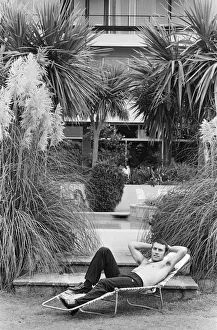 Middleweight Champion Alan Minter relaxing in Jersey ahead of his World Title fight Middleweight Champion Alan Minter relaxing in Jersey ahead of his World Title fight