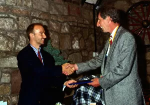 Images Dated 1st August 1986: Midge Ure receiving Rotary Club award August 1986