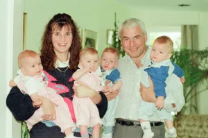 Mike Prince, ATV Midlands Presenter pictured at home with family, wife Regina Mike Prince, ATV Midlands Presenter pictured at home with family, wife Regina