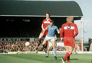 Mike Summerbee in action for Manchester City against Middlesbrough, 1974 Mike Summerbee in action for Manchester City against Middlesbrough, 1974