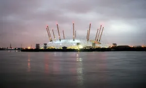 The Millennium Dome at 8 am December 31st 1998 looking to the east The Millennium Dome at 8 am December 31st 1998 looking to the east