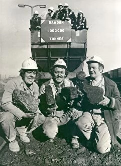 Images Dated 1st March 1982: Miners (left to right) Eric Jones, Laurie Dixon, Ray Johnson