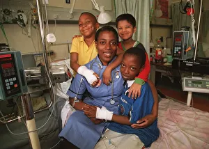 Mirror Pride of Britain Awards 1999 Sister Yvonne John with patients James Mirror Pride of Britain Awards 1999 Sister Yvonne John with patients James