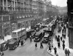 Regent Street London Print circa 1950