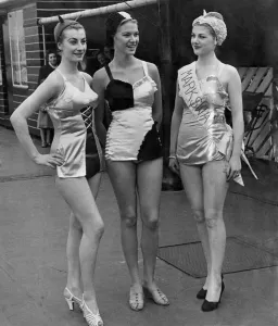 00031 Prints: Print of Unsinkable swimsuits worn by Jean Marsh and Lillemor Knudson
