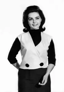 60s Fashion Trends Prints: Reveille Fashions 1964. Margaret Reed modelling a tailored waistcoat