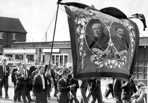 0000to0099 Prints: Durham Miners Gala Print - Easington Banner Returns Home