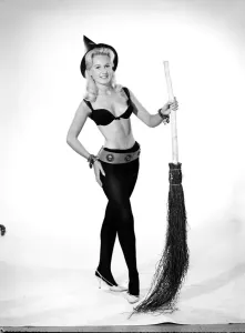 00061 Prints: Brenda Bartlet as a Witch Vintage Print 1959