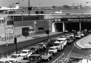 Tunnel Prints: London Heathrow Airport Traffic Jam Print, June 1976