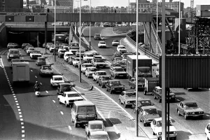 Newcastle Traffic Jam Print - 20 June 1979