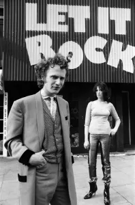 Malcolm McLaren in Teddy Boy Attire, Let it Rock Print 1972