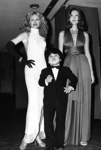 Britt Ekland and Maud Adams at The Man With The Golden Gun Premiere Print 1974