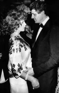 Joan Collins with Muck Flick at Late Night Disco, May 1984 Print