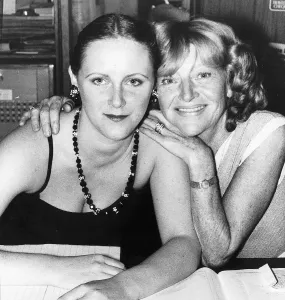 Dora Bryan with Daughter at Brighton Clarges Hotel Print 1980