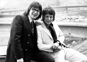 Disc Jockey Richard Park with Steve Jones Print 1975