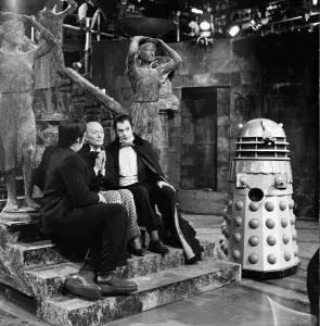 Prints of Actor William Hartnell - the first Doctor - pictured during rehearsals at Television Centre 21st May 1965 Mirror Prints: William Hartnell as the First Doctor - 1965 Rehearsal Print