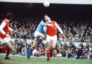 Arsenal v Manchester City Highbury Print 23rd March 1974