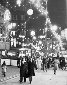 Prints of Christmas Shoppers, Church Street, Liverpool, 12th December 1976 Mirror Prints: Christmas Shoppers, Church Street, Liverpool Print 1976