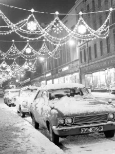 Winter Wonderland in Sauchiehall Street, Glasgow Print 6th January 1970
