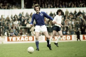 Tottenham Hotspur v City 1974 Print - Frank Worthington