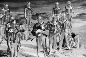 Prints of Doctor Who 1967 BBC TV Programme. The story features the return of the Cybermen in episodes titled The Moonbase, first broadcast 11th February to 4th March 1967 Mirror Prints: Doctor Who 1967 Print: The Moonbase Cybermen Return
