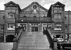 Prints of Exterior view of the entrance to Villa Park football stadium, home to Aston Villa Football Club. 1st August 1969 United Kingdom Prints: Aston Villa Football Club Entrance Print, 1st August 1969