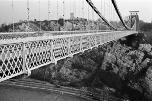 Isambard Kingdom Brunel Design Prints: Clifton Suspension Bridge, Bristol. 1st March 1967