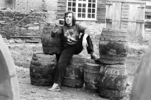 Prints of Terry Jones, script writer for Monty Python, has bought a brewery at Lyonshall, near Hereford. He is producing 100 barrels of beer weekly of his own brew called Jones Special. 27th February 1978 Herefordshire Prints: Memory Lane Prints: Terry Jones Buys Brewery at Lyonshall
