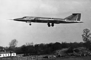 Prints of The British supersonic research aircraft Bristol T 188 taking off for the first time from Filton, Bristol. 15th April 1962 Mirror Prints: Bristol T 188 Supersonic Aircraft Print, First Flight 1962
