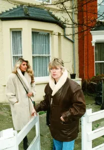 Mandy Smith and Mother Leaving London Home Print 4th April 1989