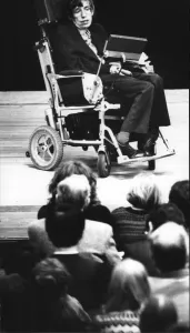 Stephen Hawking Print, Cambridge Darwin Lecture 1991
