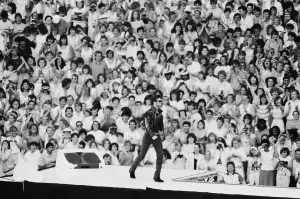 Wham. The Farewell Concert at Wembley Stadium Print 1986