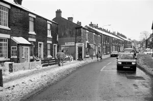 Market Street Print: Mottram in Longdendale, 6th January 1987