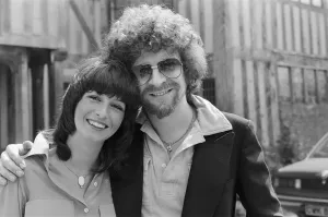 Jeff Lynne Print: A 1979 photograph of Jeff Lynne with his fiancée