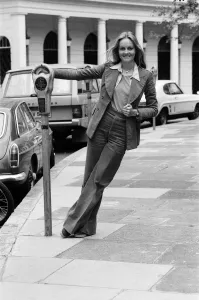Model and actress Twiggy in London. 2nd June 1976 Model and actress Twiggy in London. 2nd June 1976