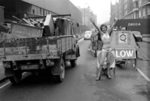 Model Carolyn Wright seen here on the streets of London modelling the 1975 Summer Model Carolyn Wright seen here on the streets of London modelling the 1975 Summer