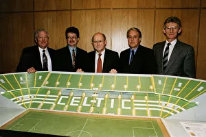 model of new North stand with Fergus McCann chairman Celtic FC John Keane director model of new North stand with Fergus McCann chairman Celtic FC John Keane director