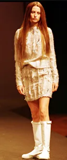 Model wearing a design by Ocimar Versolato March 1999 in Paris during Paris Fashion Model wearing a design by Ocimar Versolato March 1999 in Paris during Paris Fashion