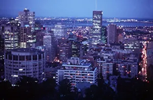 Montreal Canada Night skyline seen from Mount Royal Montreal Canada Night skyline seen from Mount Royal
