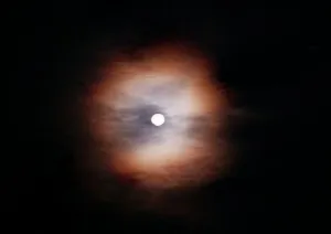The Moon behind clouds in Italy August 1997 The Moon behind clouds in Italy August 1997